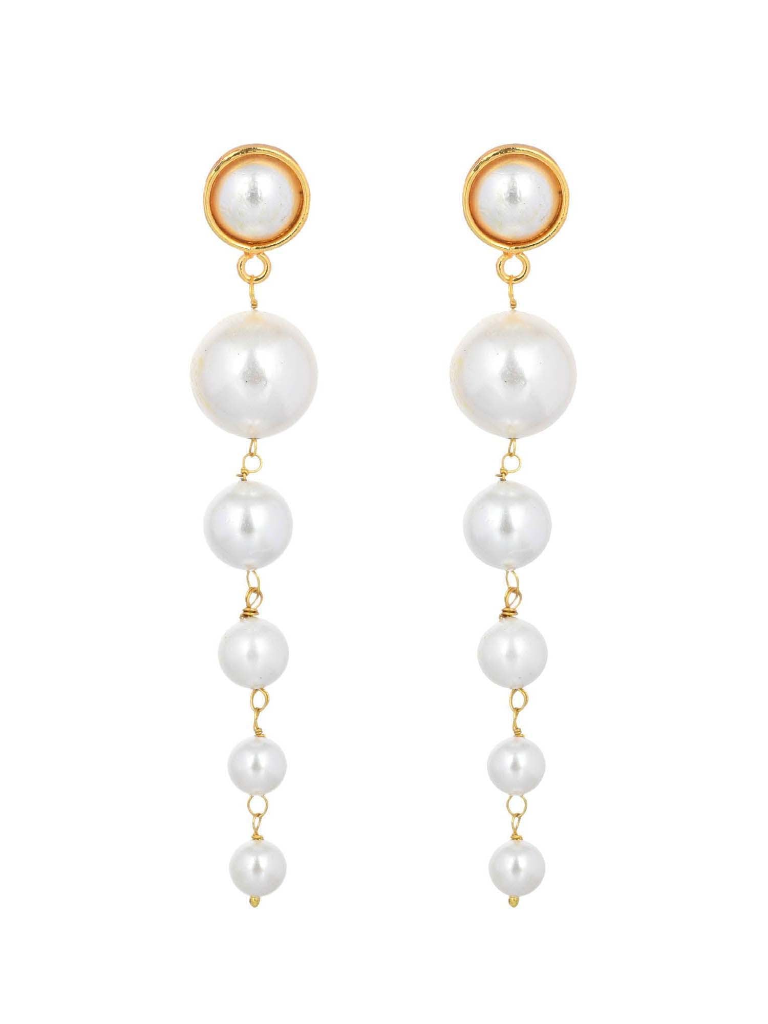 Women's Pearl Dangler Earring - Zurii Jewels