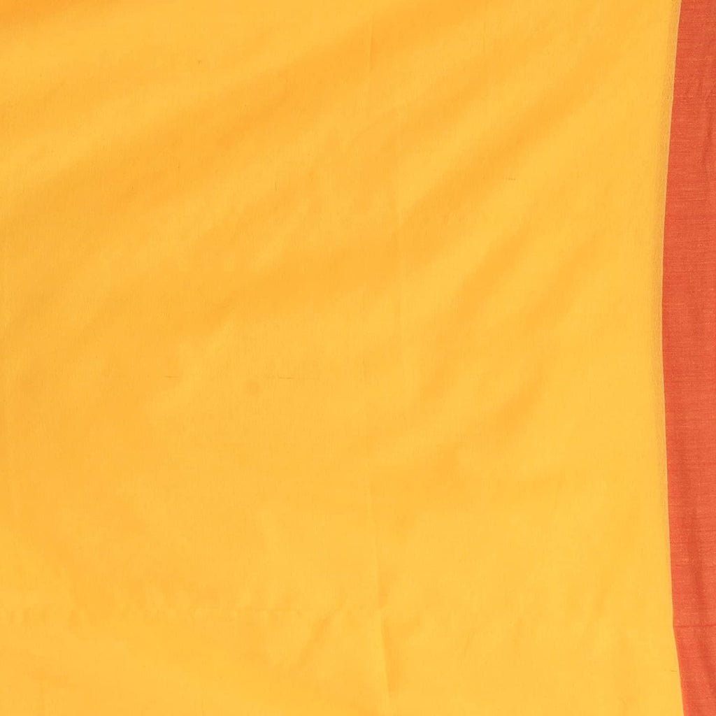 Women's Yellow Handspun Cotton Handloom Saree