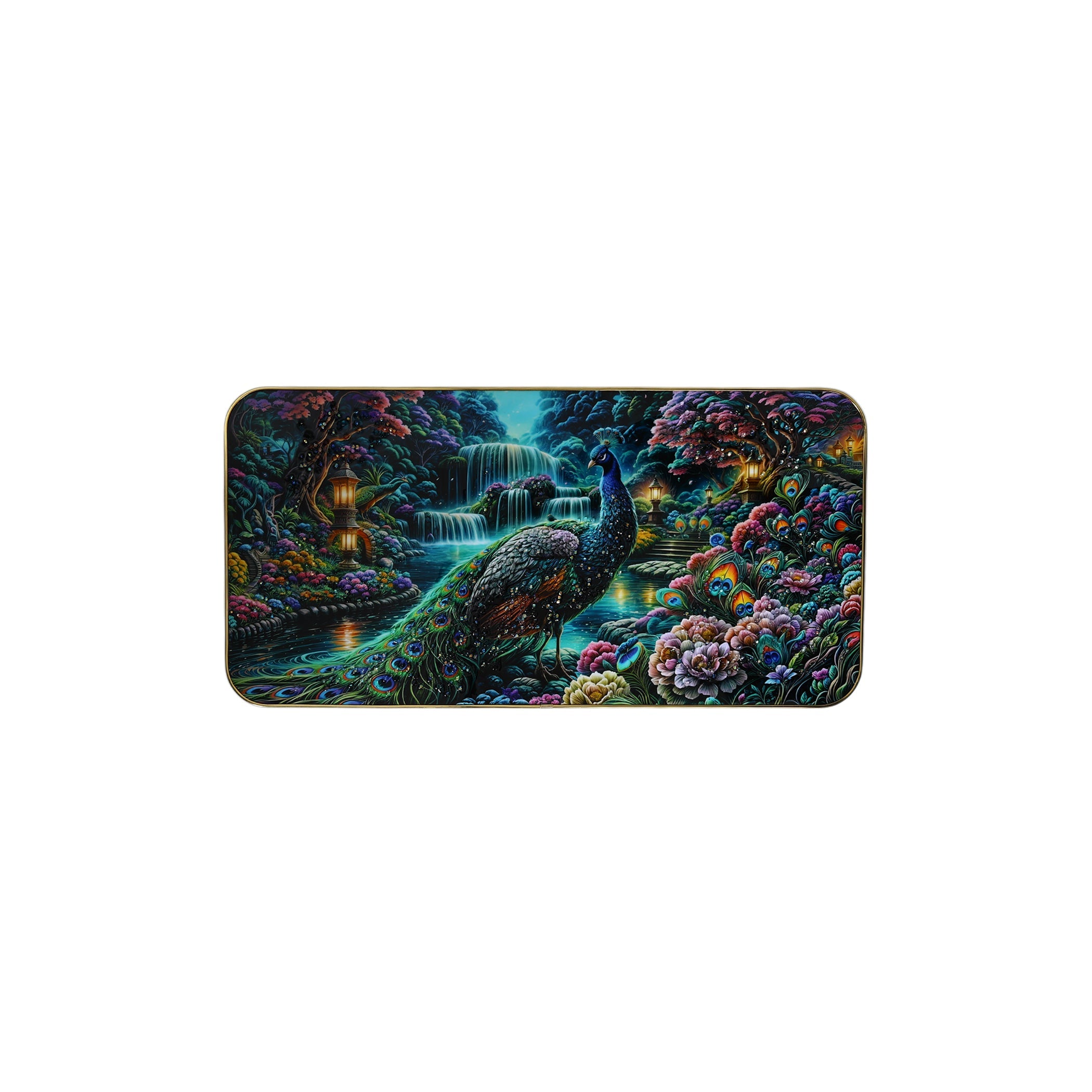 Peacock Paradise Resin Wall Hanging