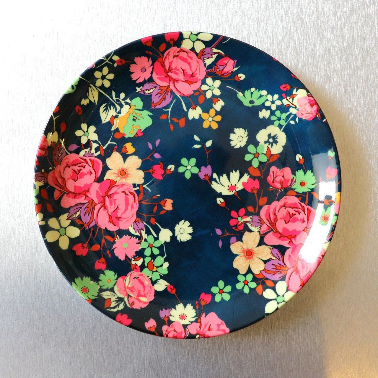 Pink Floral Wall Plate - 9810