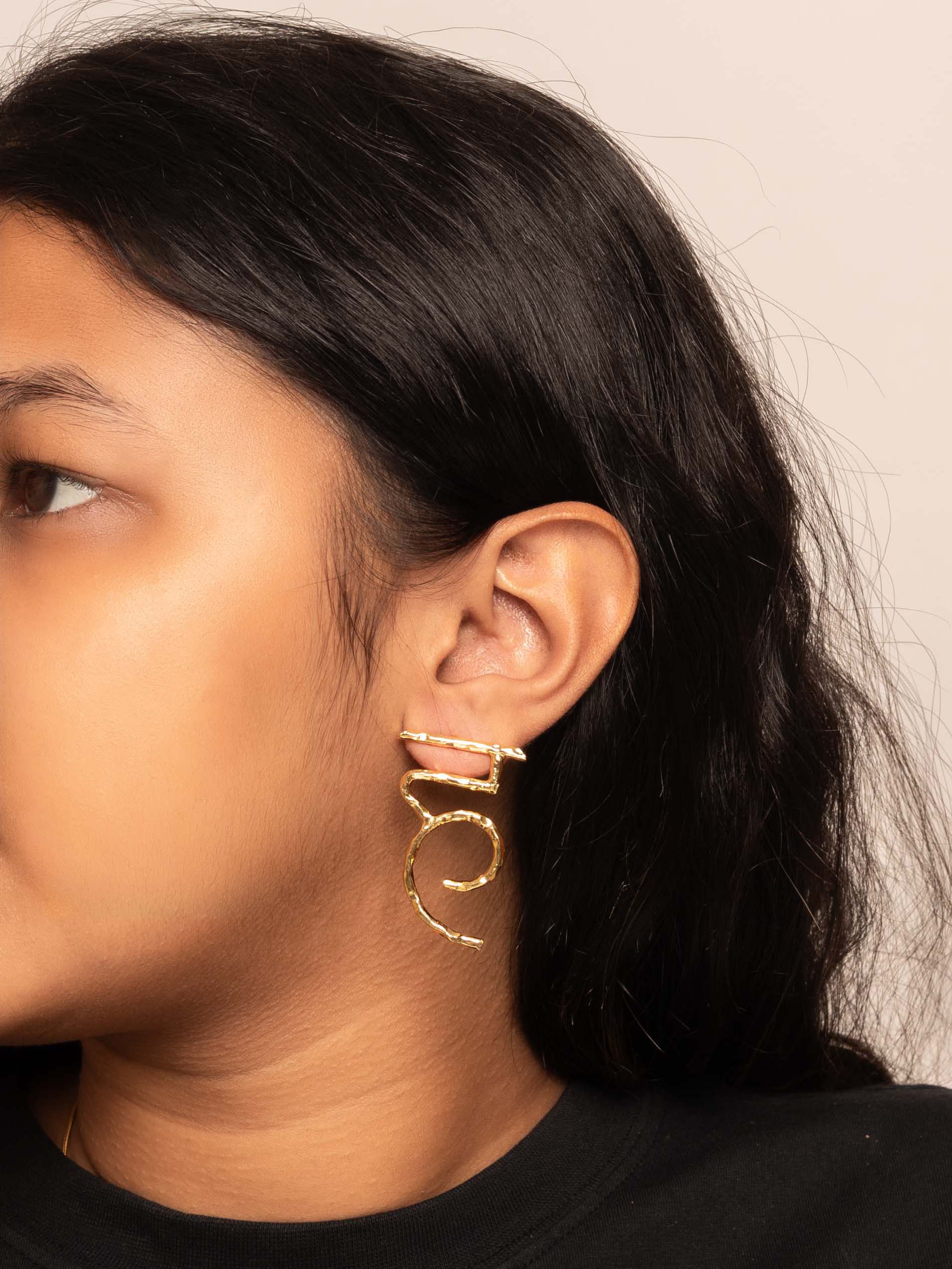 Women's Akshar Earring Hh1H - Zurii Jewels