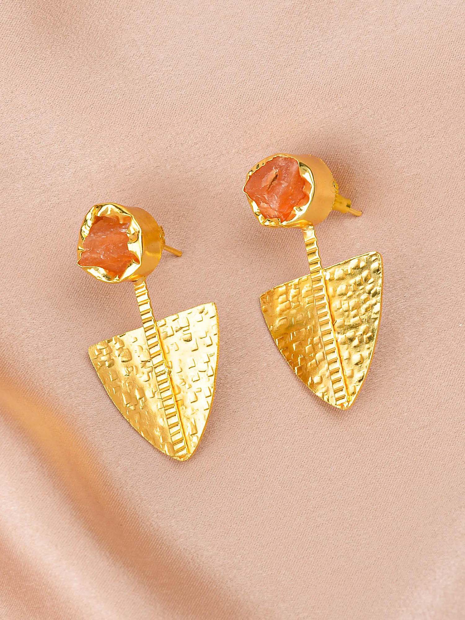 Women's Retro Shaped Textured Earrings