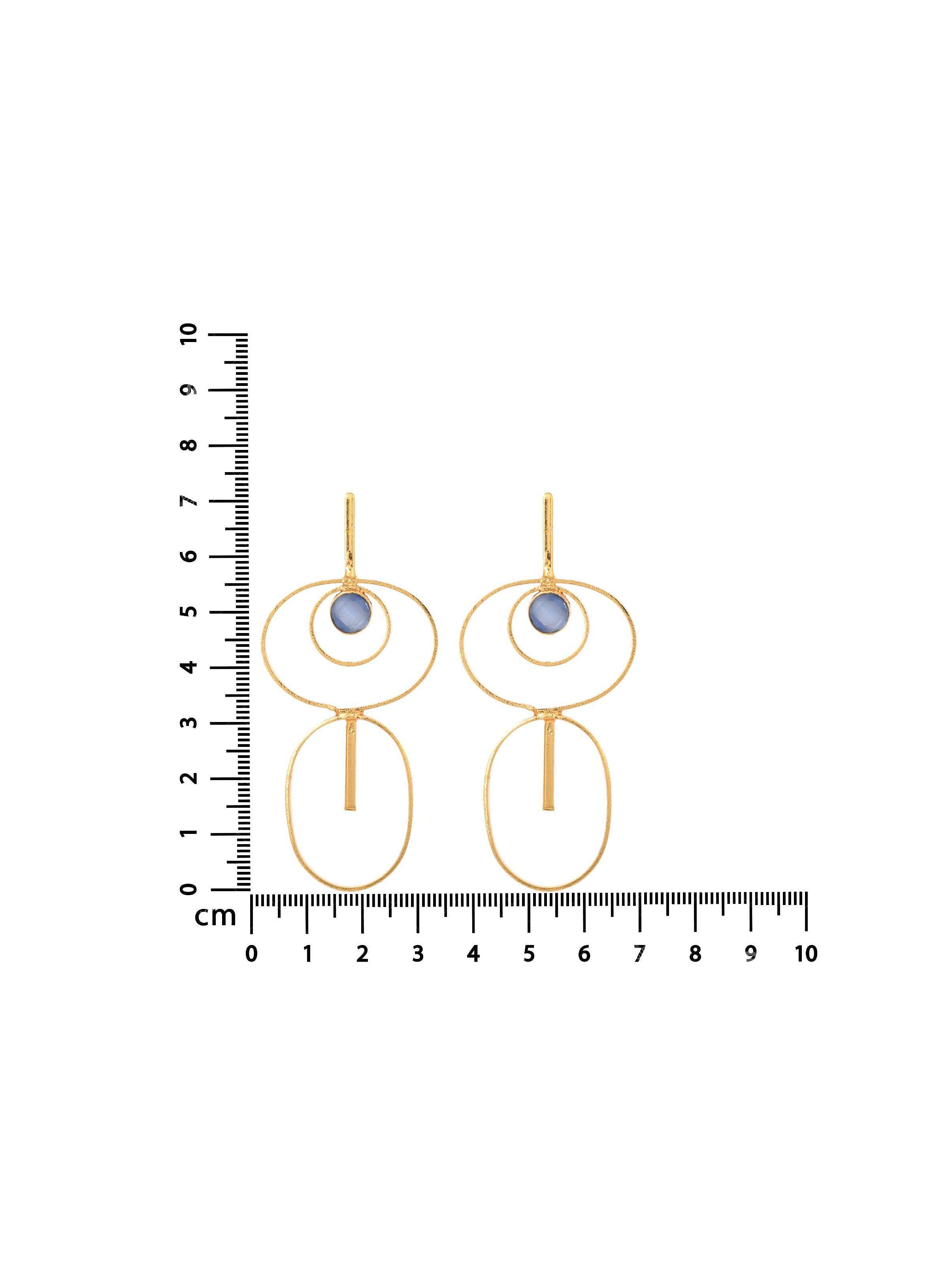 Women's Round & Oval Pierced Earring