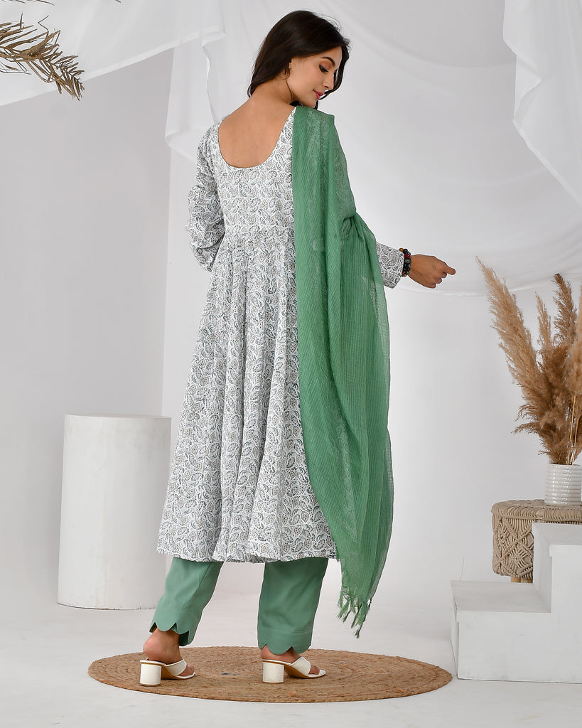 Women's WHITE HANDBLOCK S