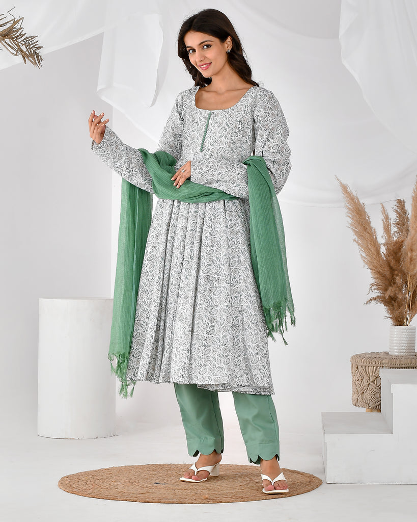 Women's WHITE HANDBLOCK S