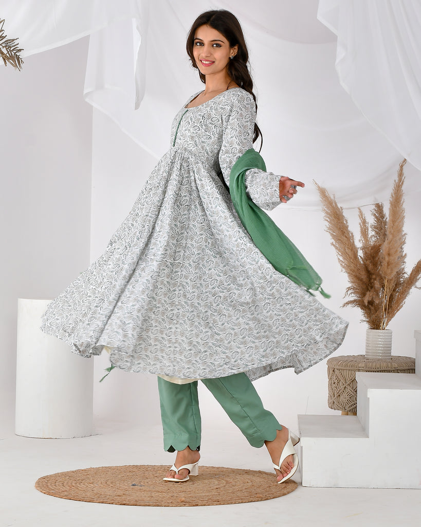 Women's WHITE HANDBLOCK S