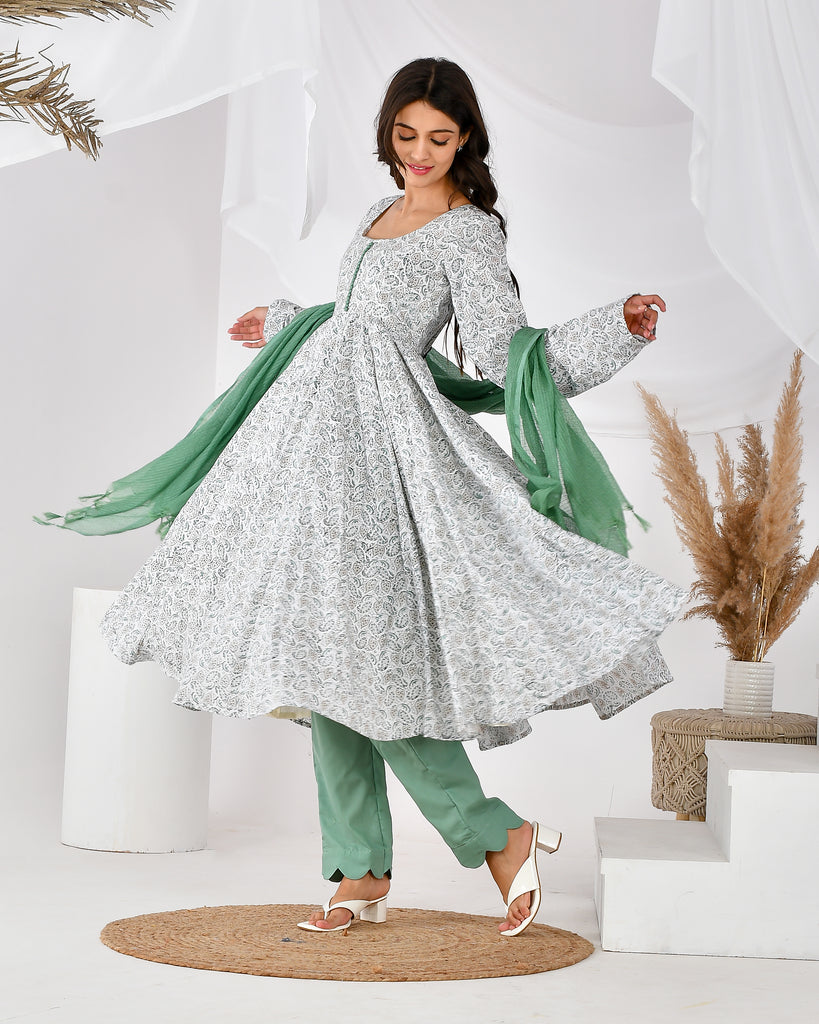 Women's WHITE HANDBLOCK S