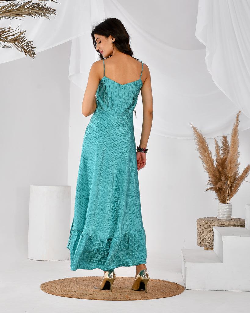 Women's Turquoise  Green Maxi Dress