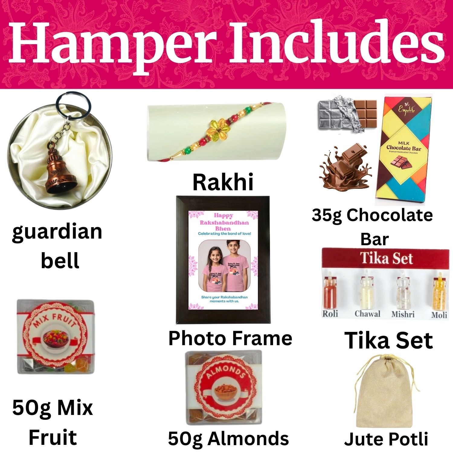 Special Customized Rakhi Gift Hamper For Brother, Rakhi Gift For Brother Kids