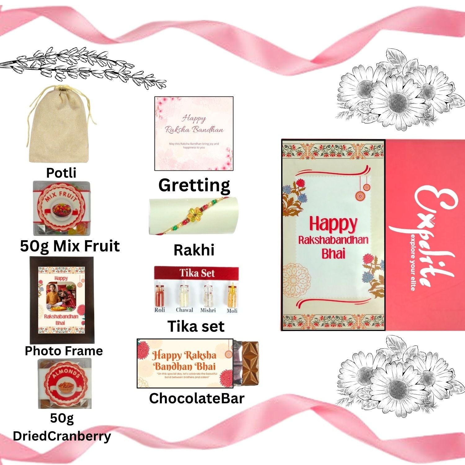 Special Customized Rakhi Gift Hamper For Brother, Rakhi Gift For Brother Kids