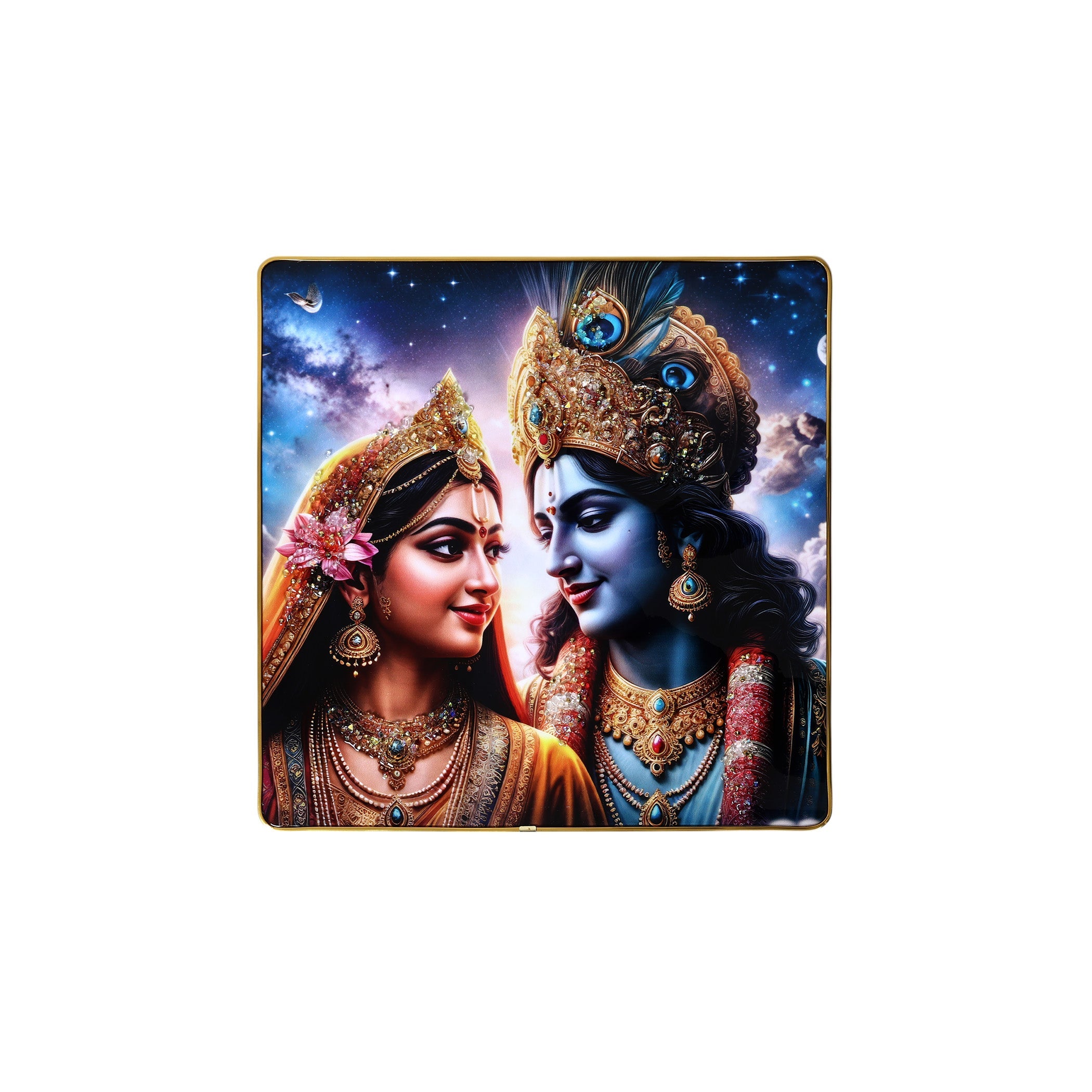 Radha-Krishna Resin Wall Painting