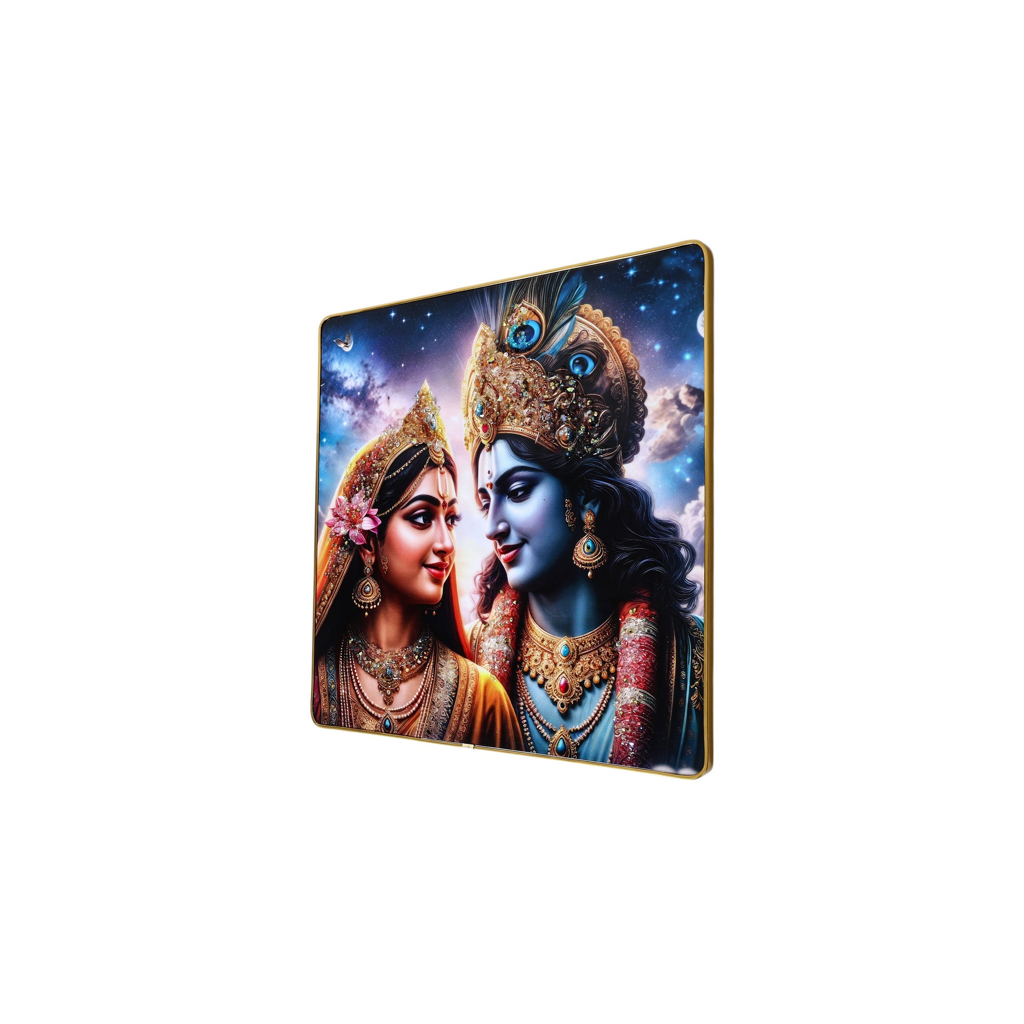 Radha-Krishna Resin Wall Painting