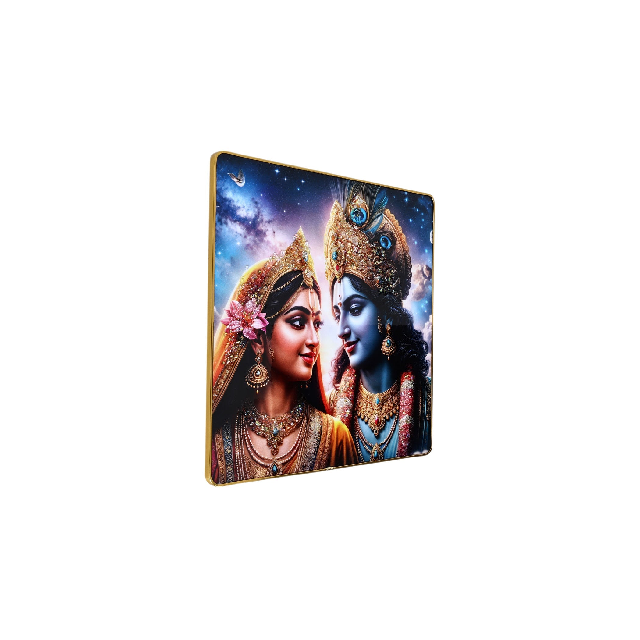 Radha-Krishna Resin Wall Painting