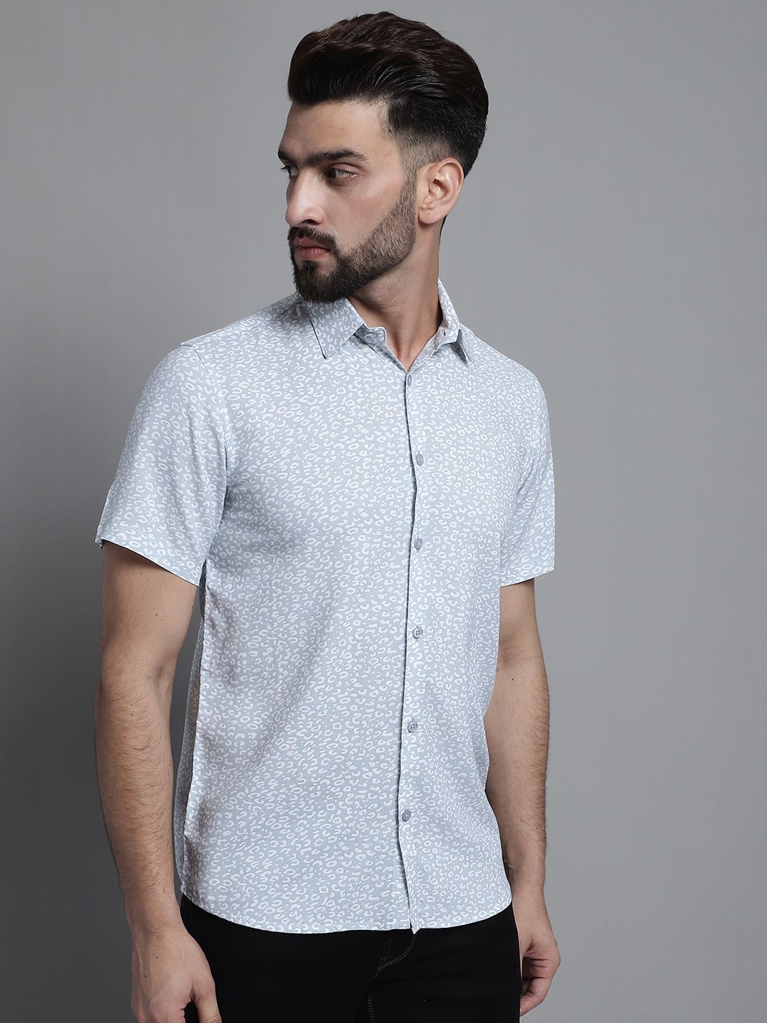 Men's Printed Casual Shirt - Taantav