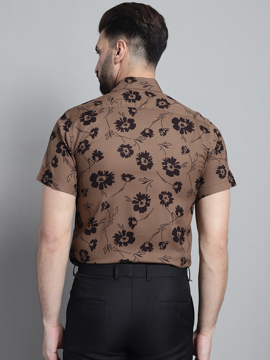 Men's Floral Printed Formal Shirt - Taantav