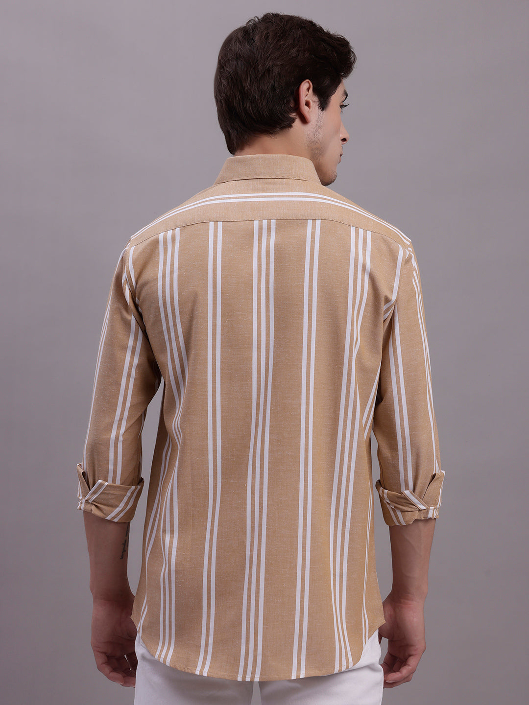 Men's Striped Casual Shirt - Taantav