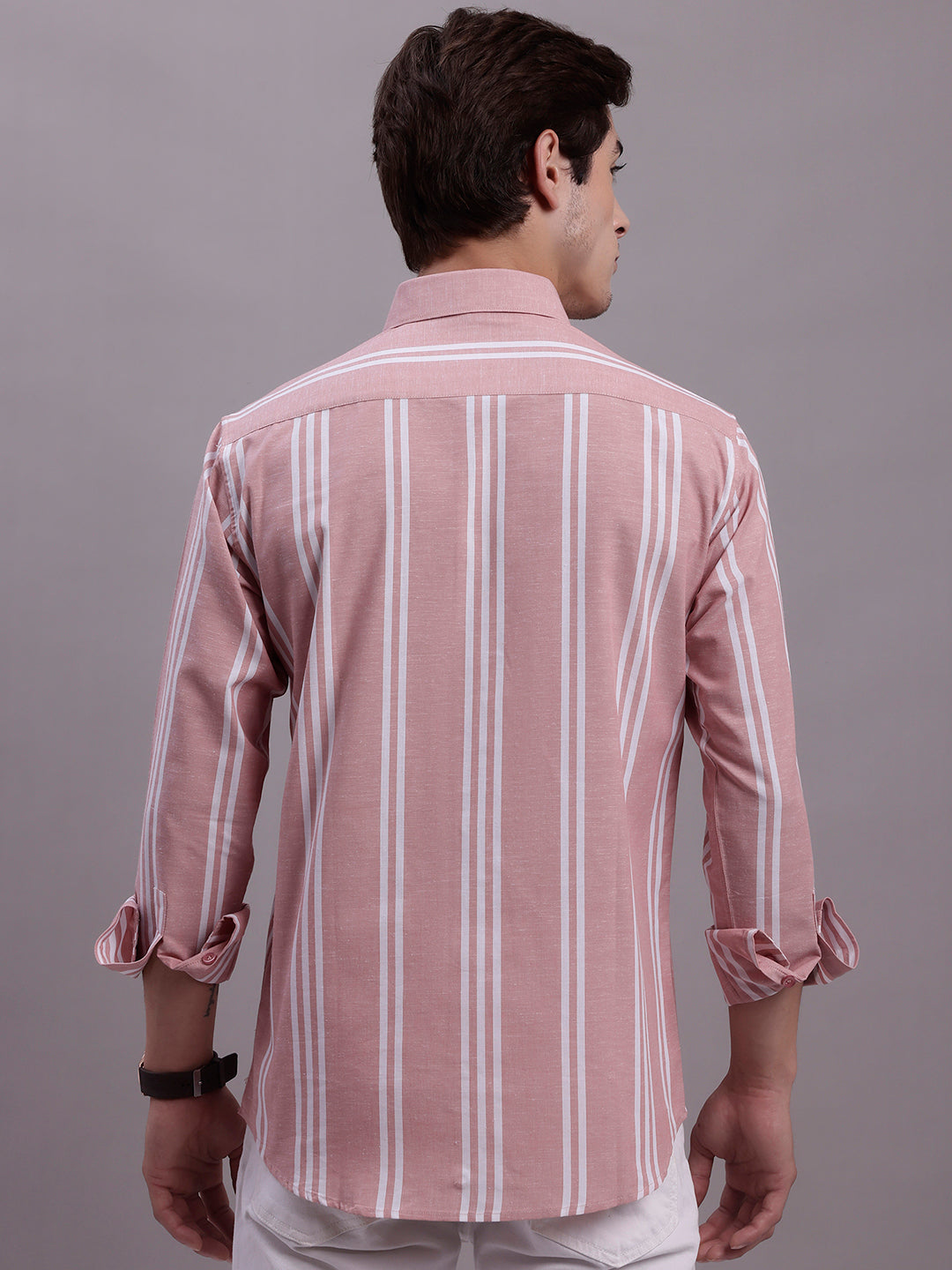 Men's Striped Casual Shirt - Taantav