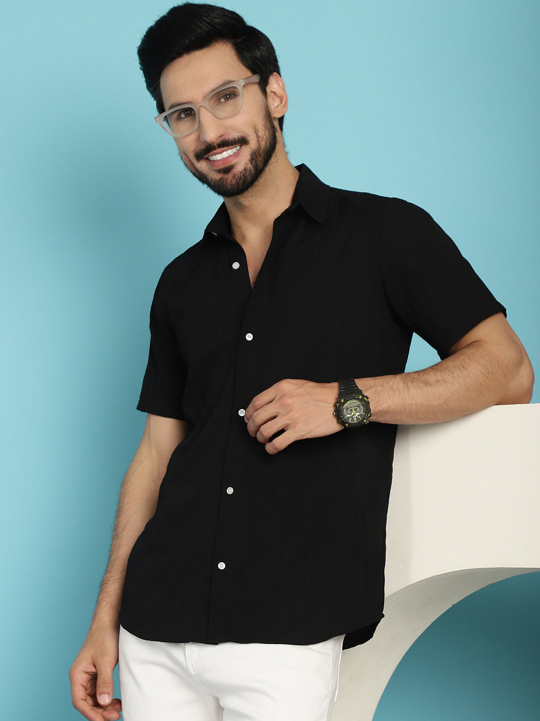 Men's Striped Casual Shirt - Taantav