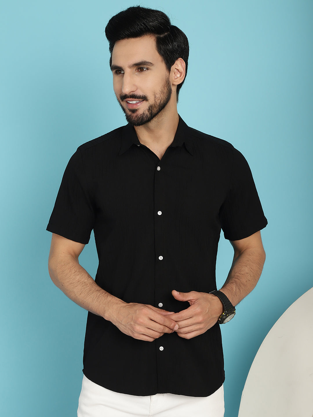 Men's Striped Casual Shirt - Taantav