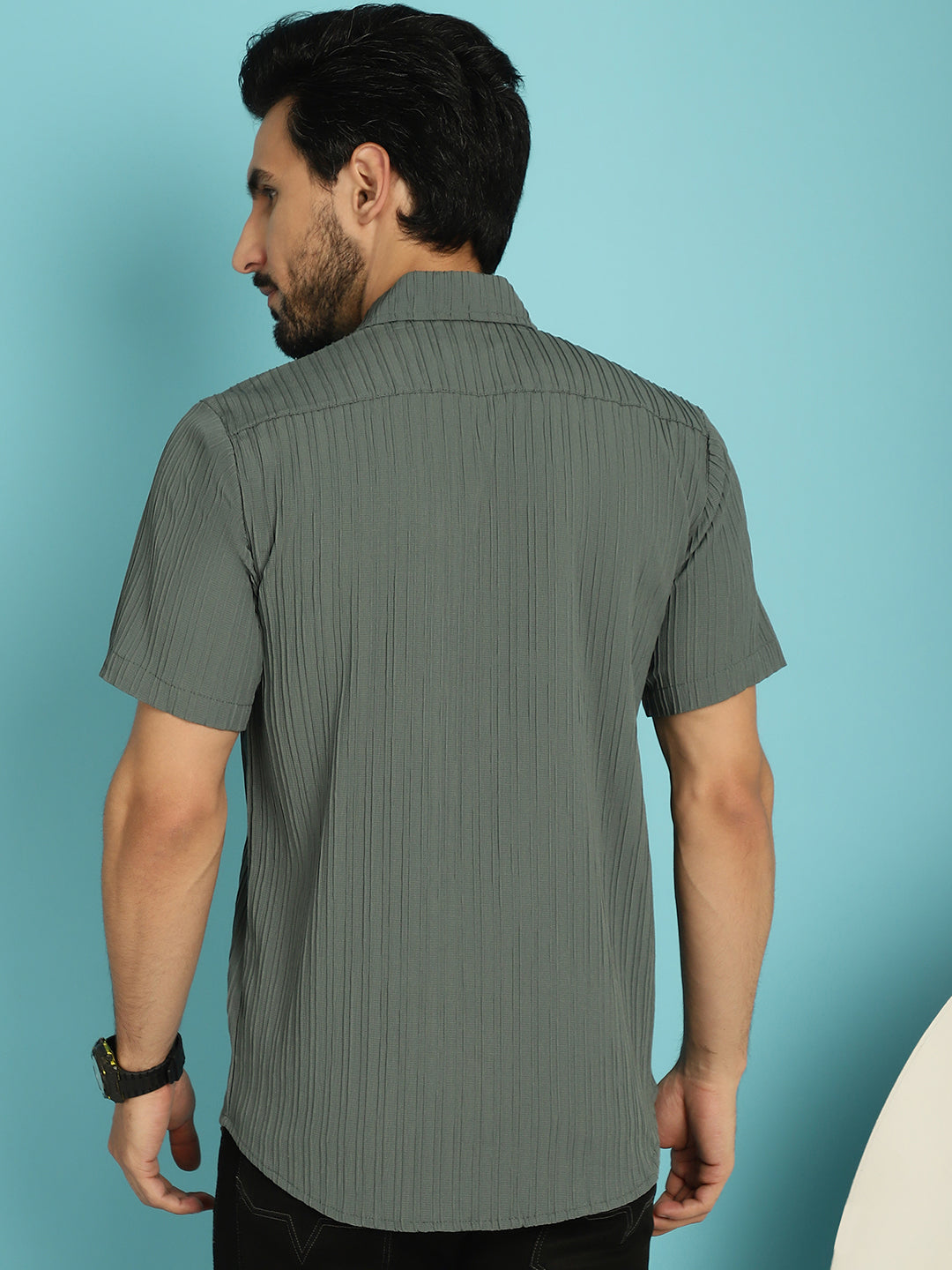 Men's Striped Casual Shirt - Taantav