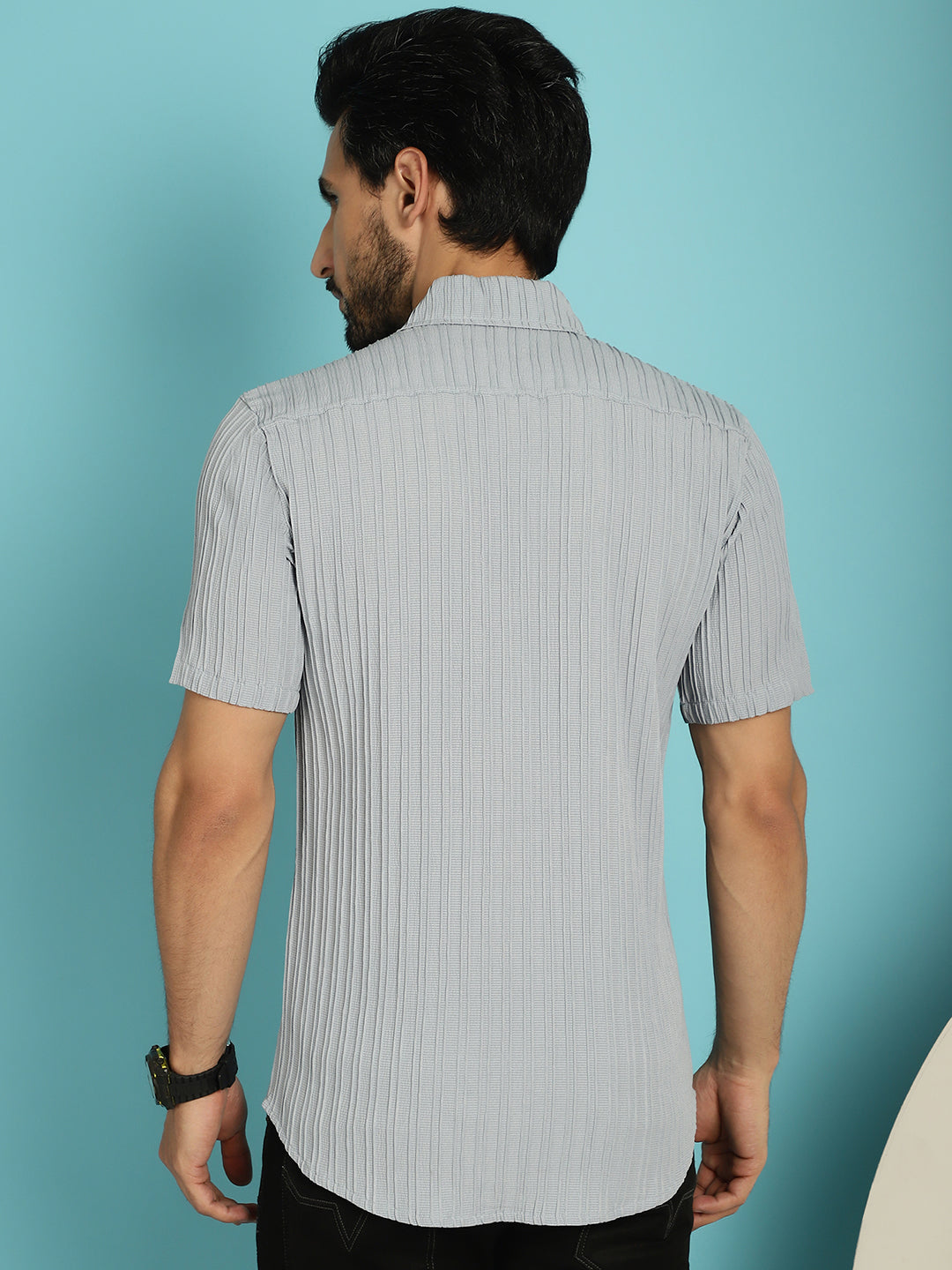 Men's Striped Casual Shirt - Taantav