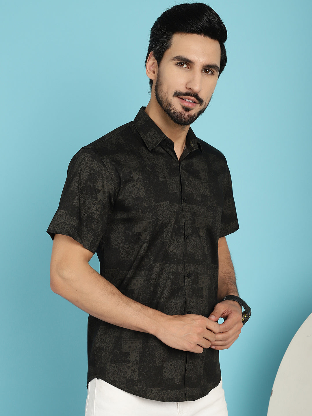 Men's Printed Casual Shirt - Taantav