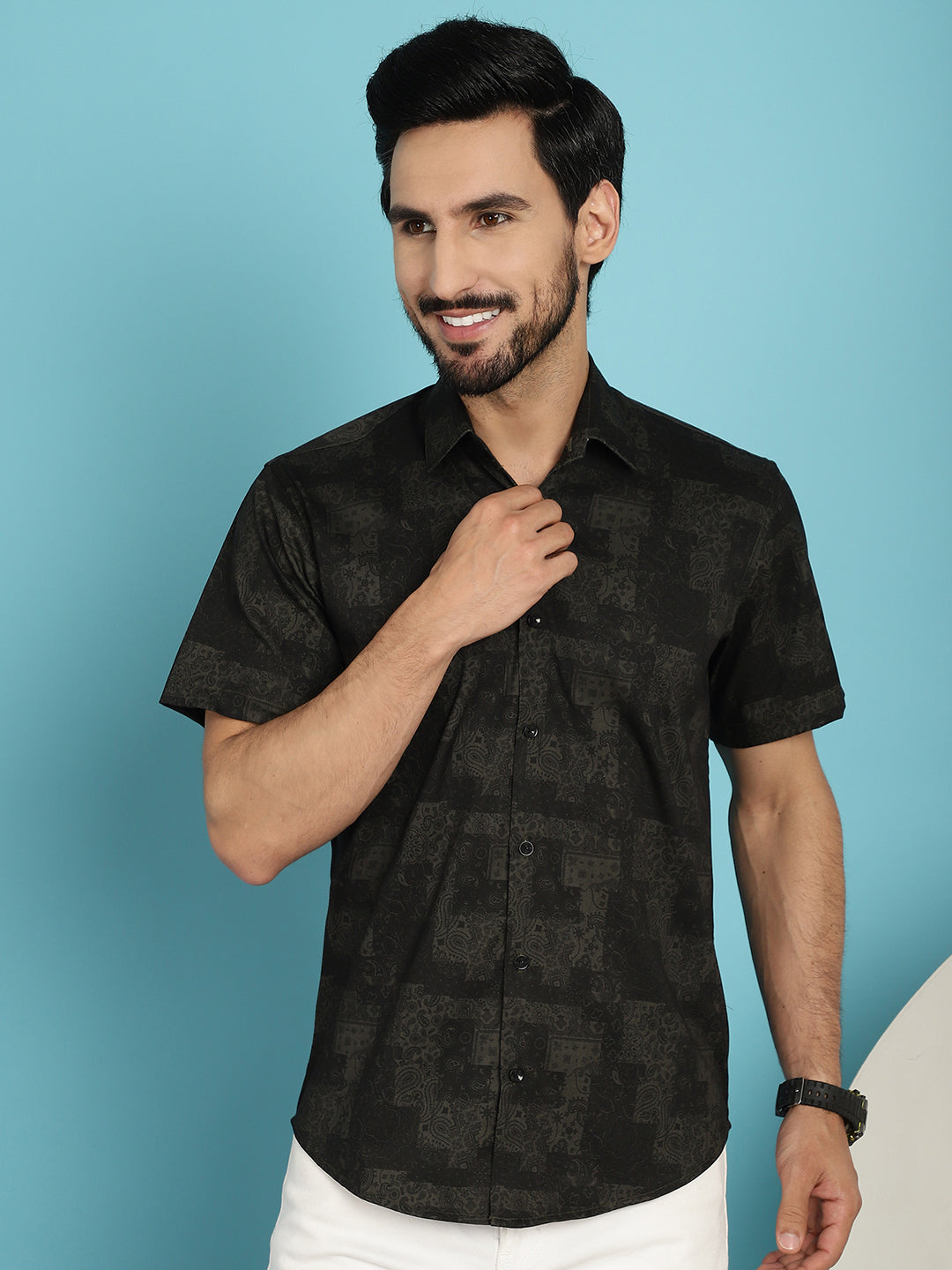 Men's Printed Casual Shirt - Taantav