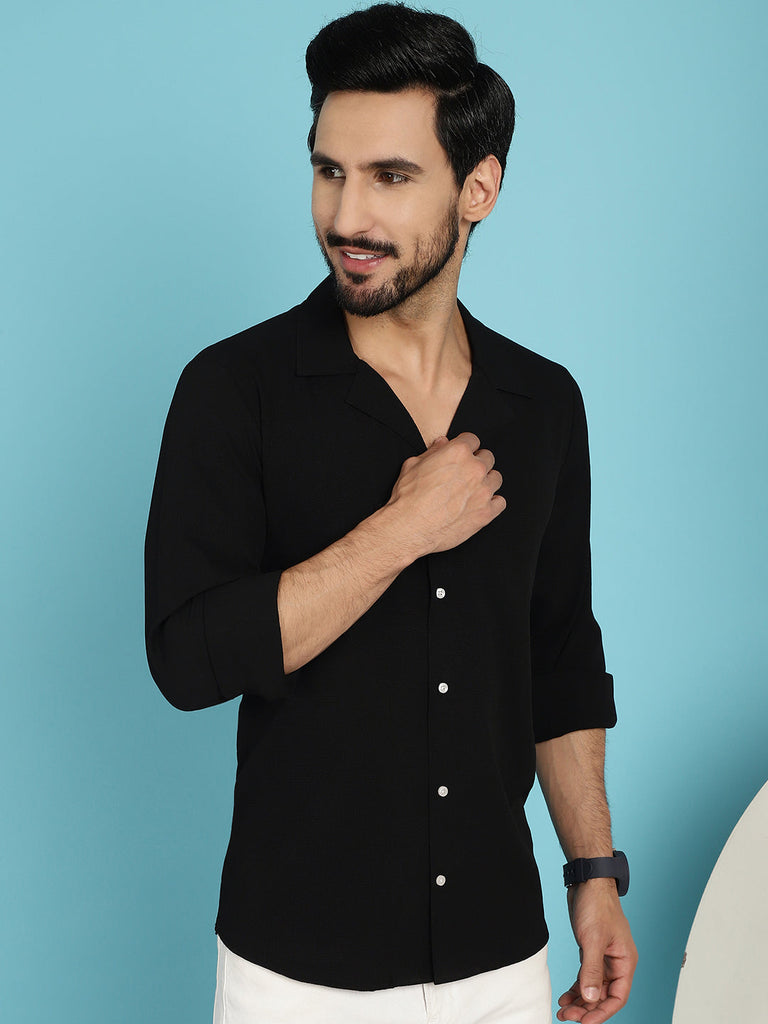 Men's Lapel Collar Casual Shirt