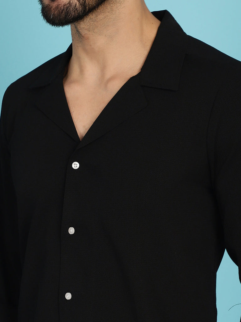 Men's Lapel Collar Casual Shirt