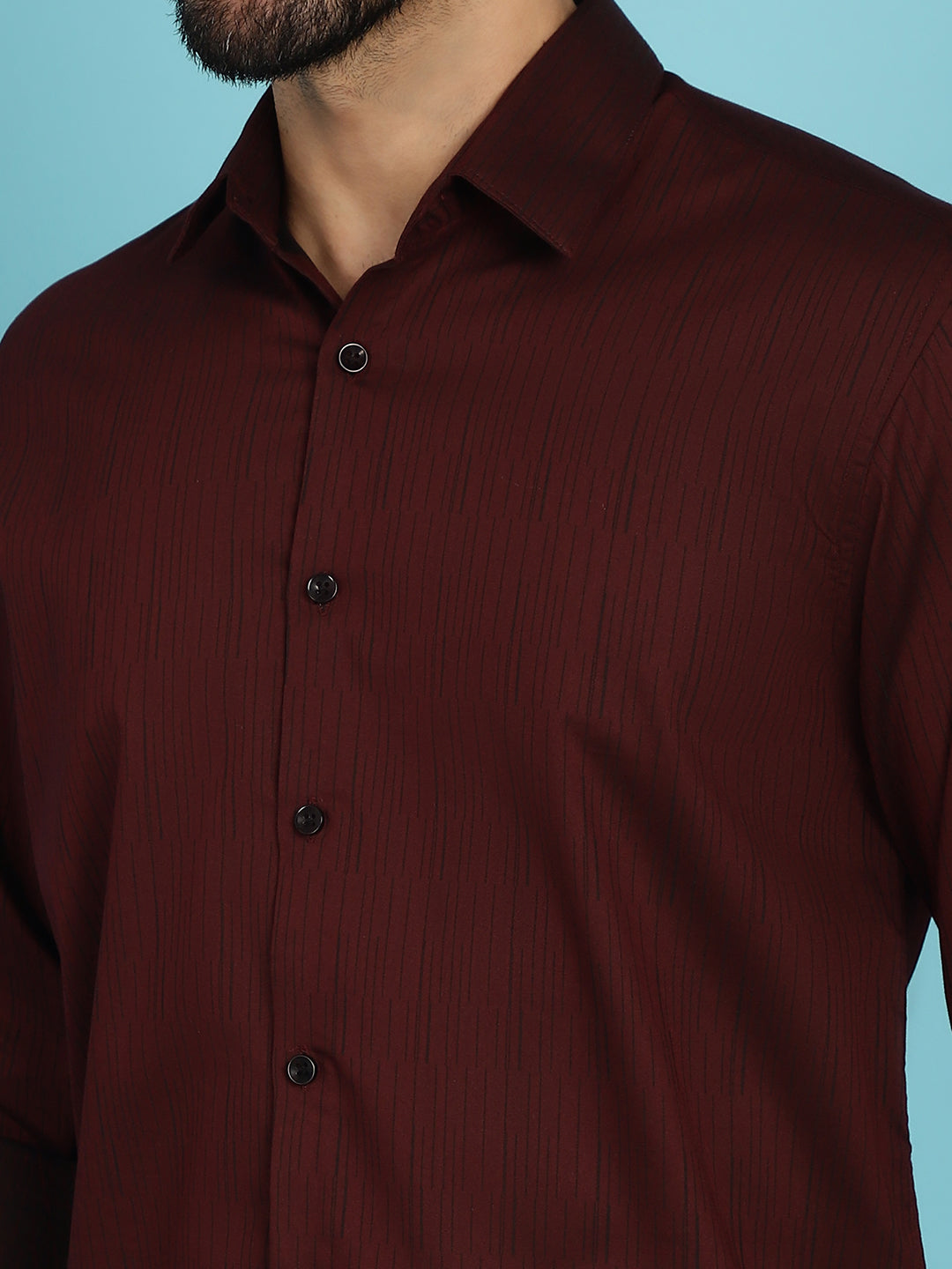 Men's Woven Design Casual Shirt - Taantav