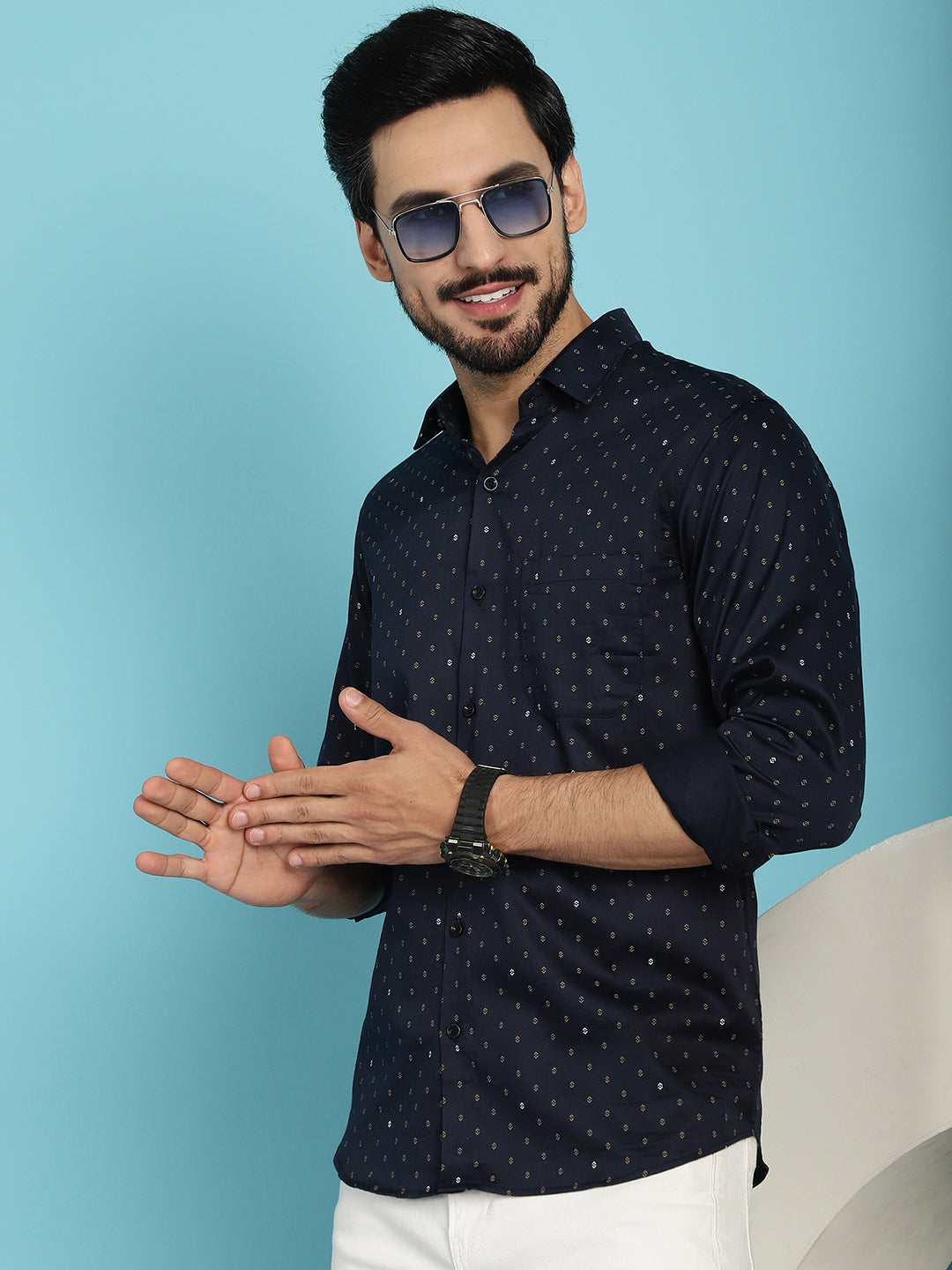 Men's Printed Casual Shirt - Taantav