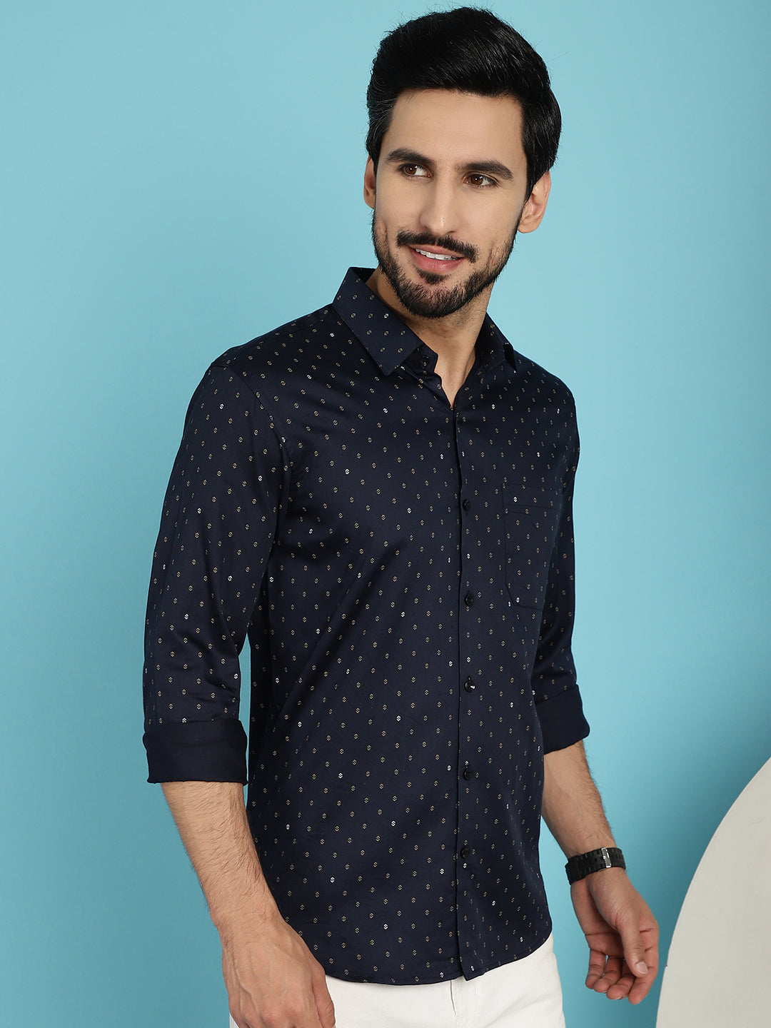 Men's Printed Casual Shirt - Taantav