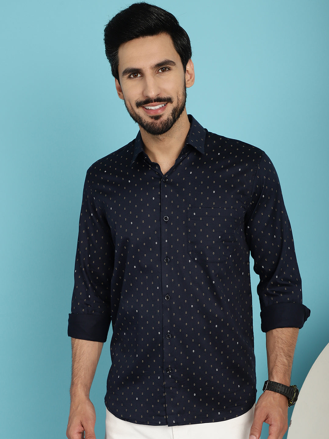 Men's Printed Casual Shirt - Taantav