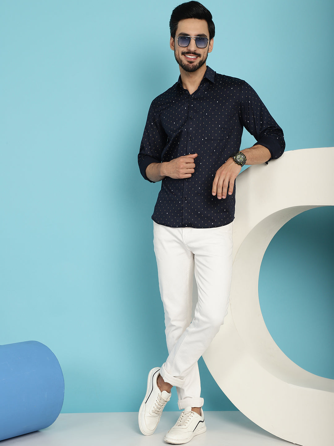 Men's Printed Casual Shirt - Taantav