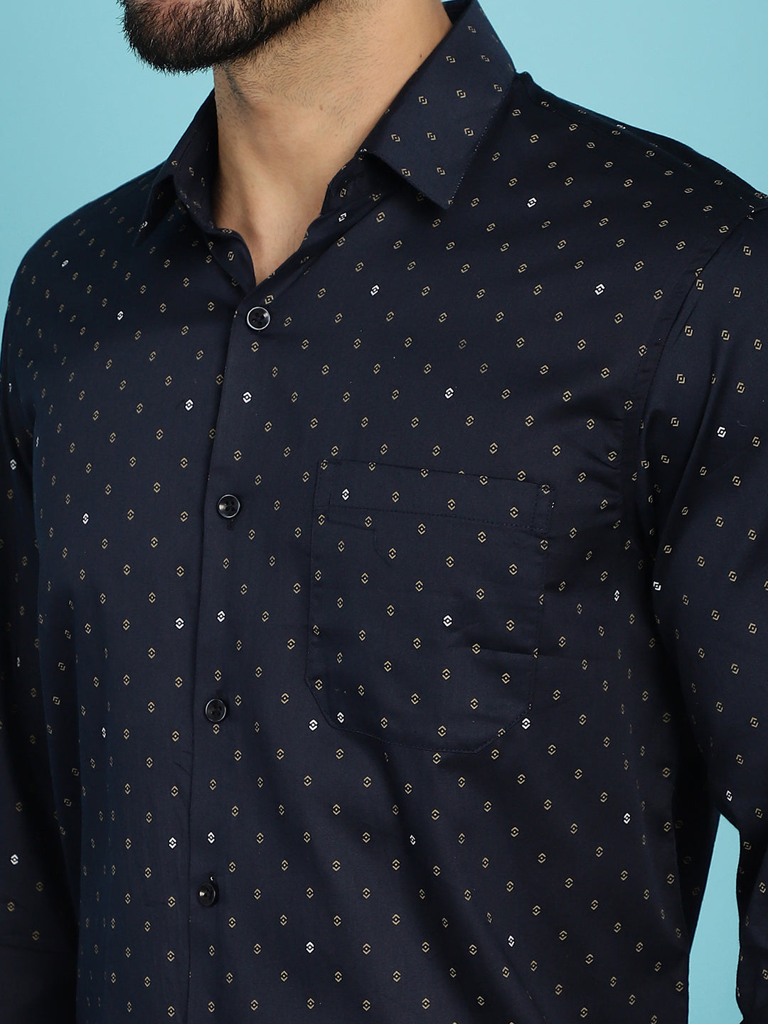 Men's Printed Casual Shirt - Taantav