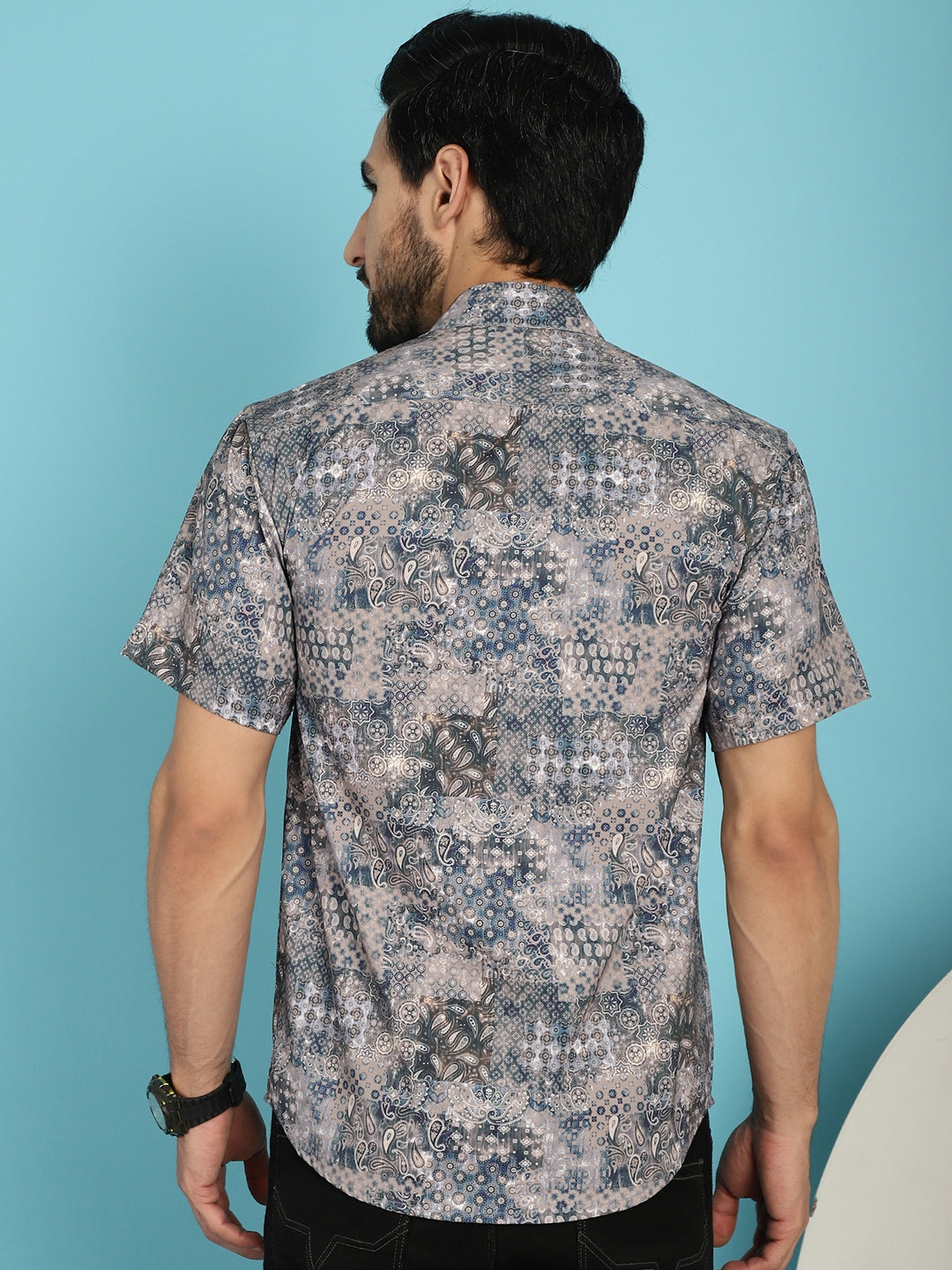 Men's Pejali Printed Casual Shirt - Taantav