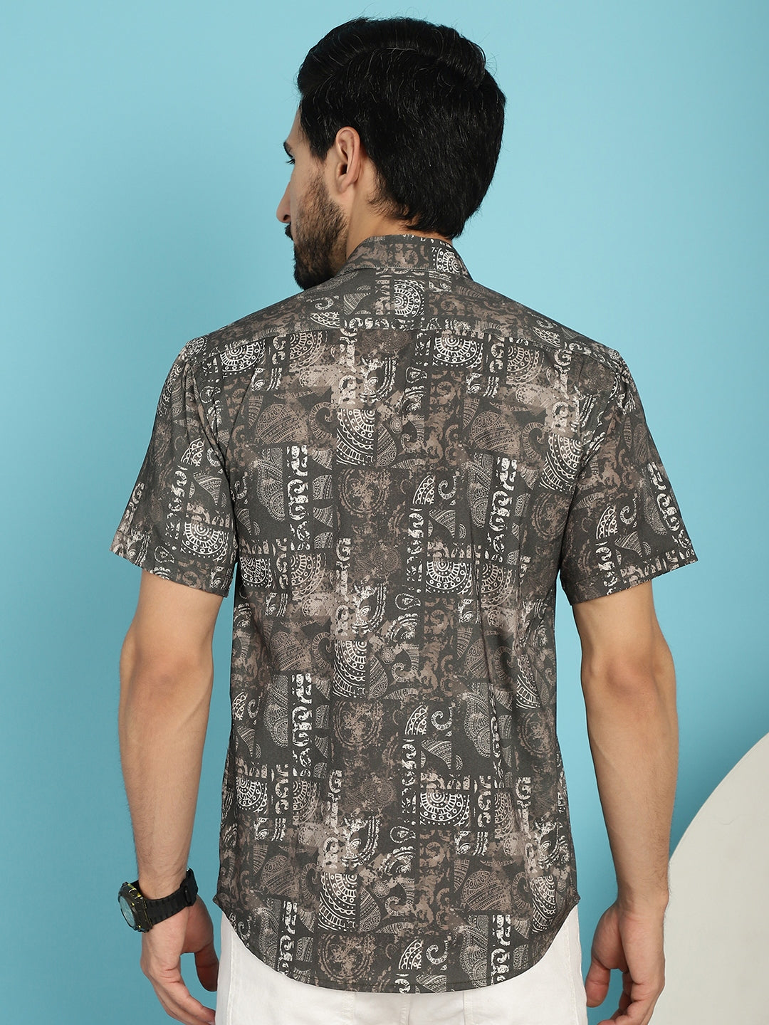 Men's Printed Casual Shirt - Taantav