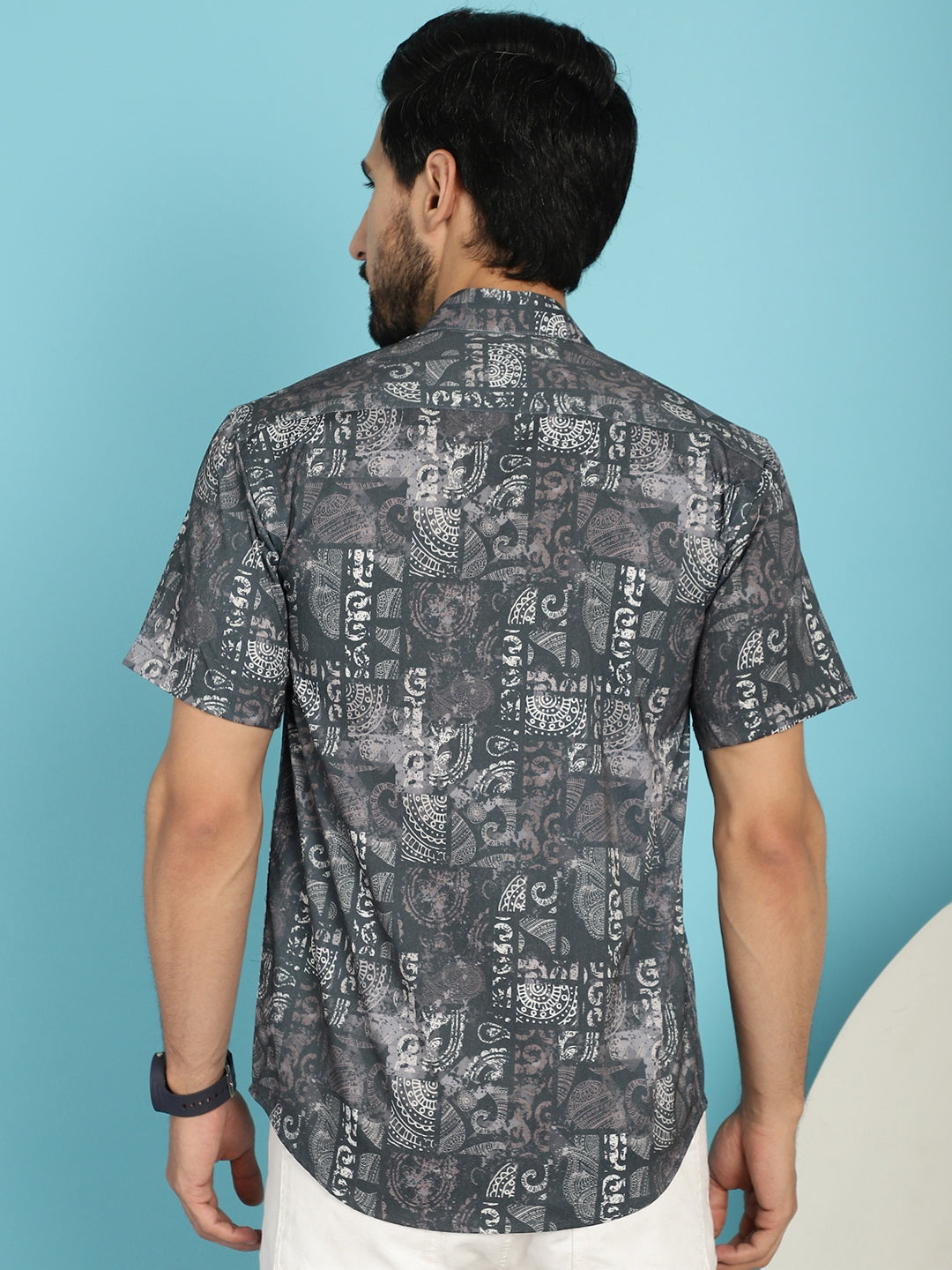 Men's Printed Casual Shirt - Taantav