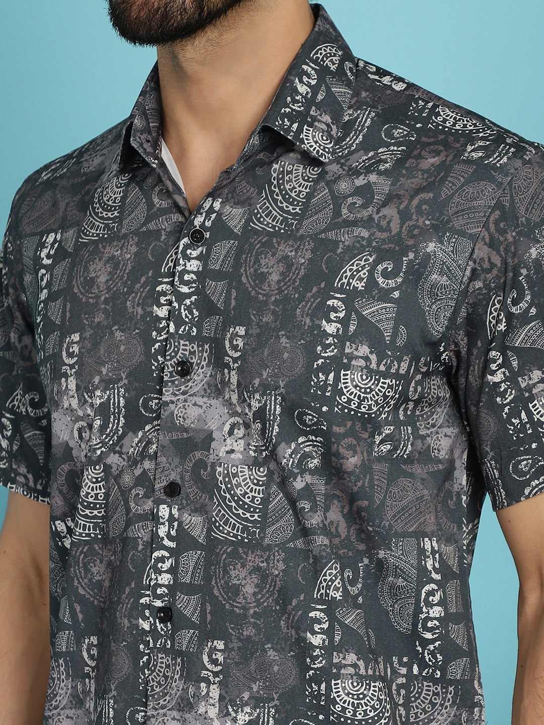 Men's Printed Casual Shirt - Taantav