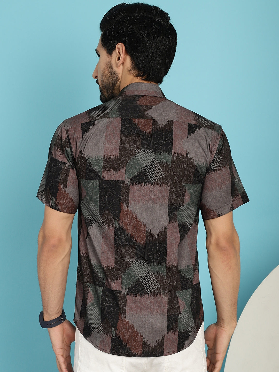 Men's Floral Printed Casual Shirt - Taantav