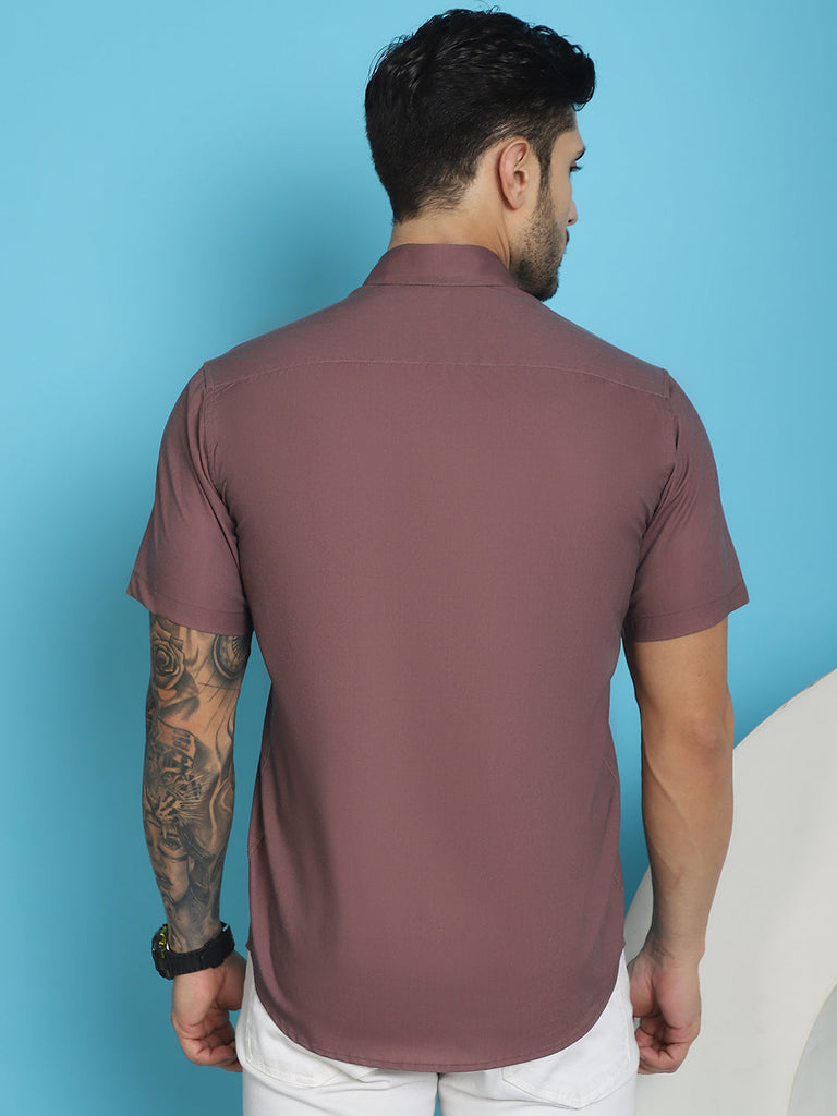 Men's Printed Half Sleeve Lycra Shirt for Men