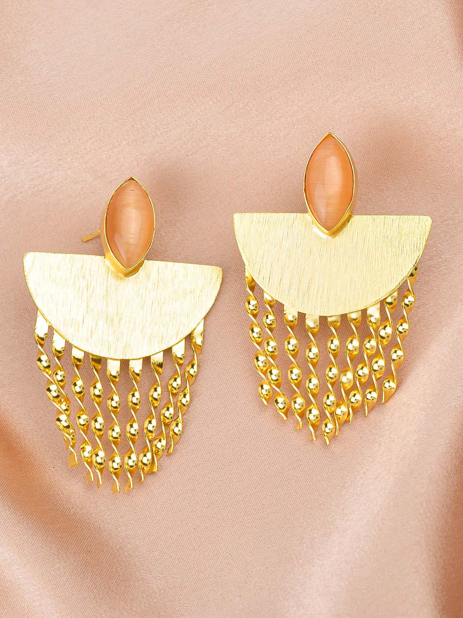Women's Semi-Circle Twisted Stud Earring - Zurii Jewels