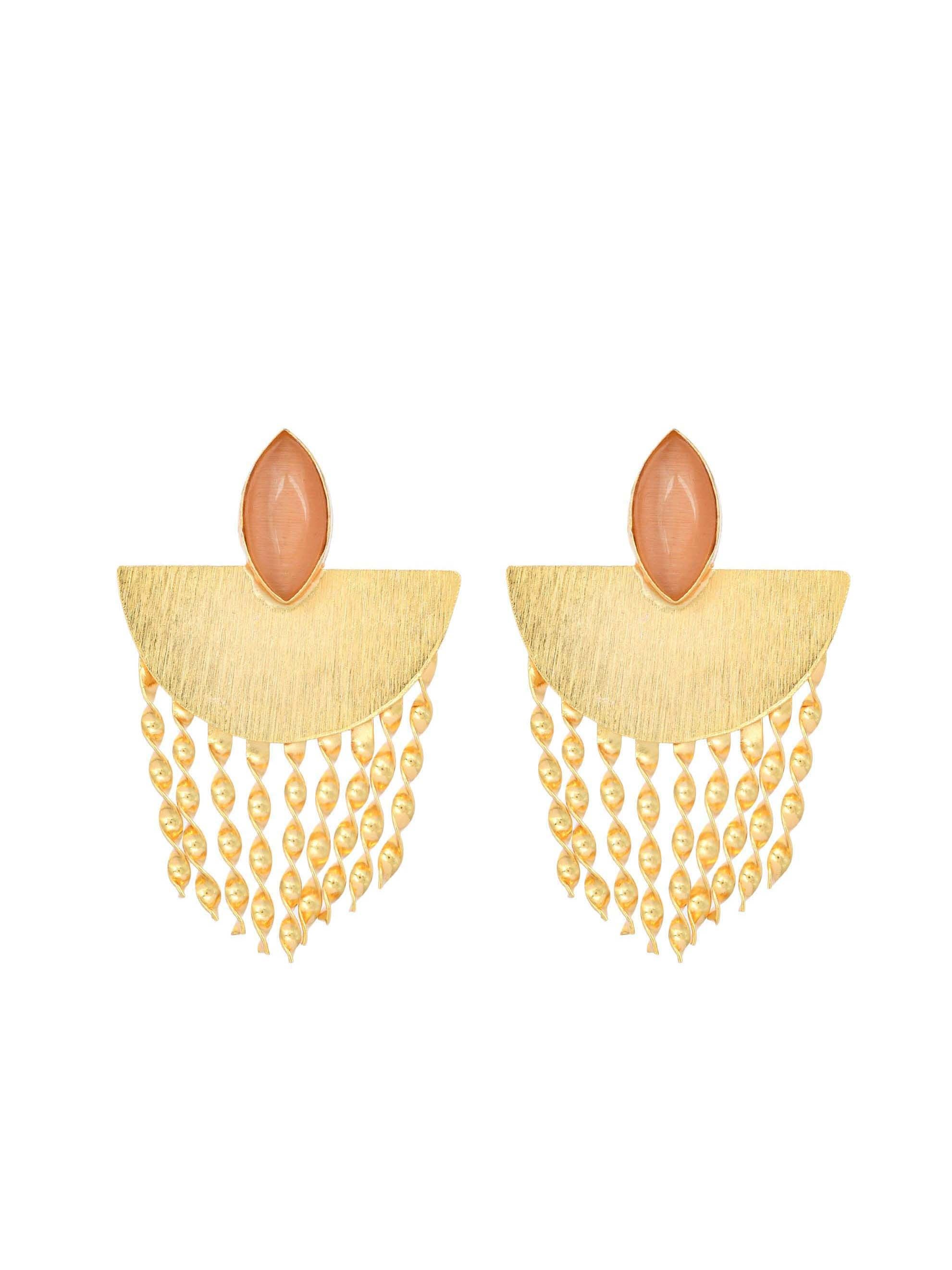 Women's Semi-Circle Twisted Stud Earring - Zurii Jewels