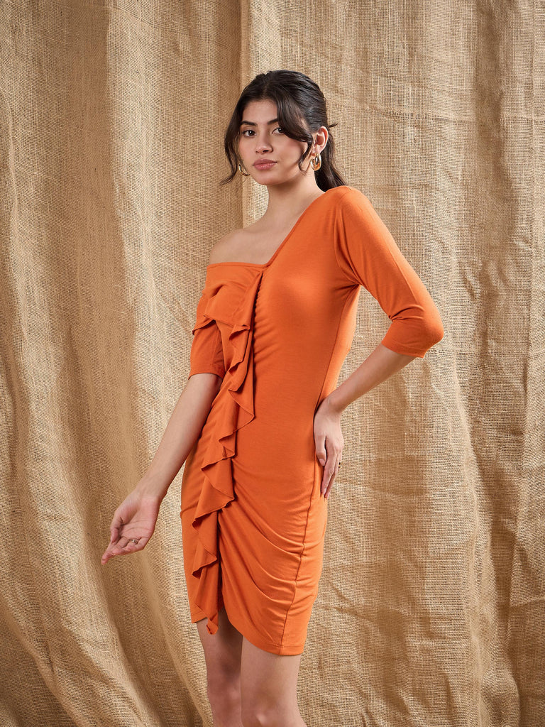 Women's Rust Cascade Dress