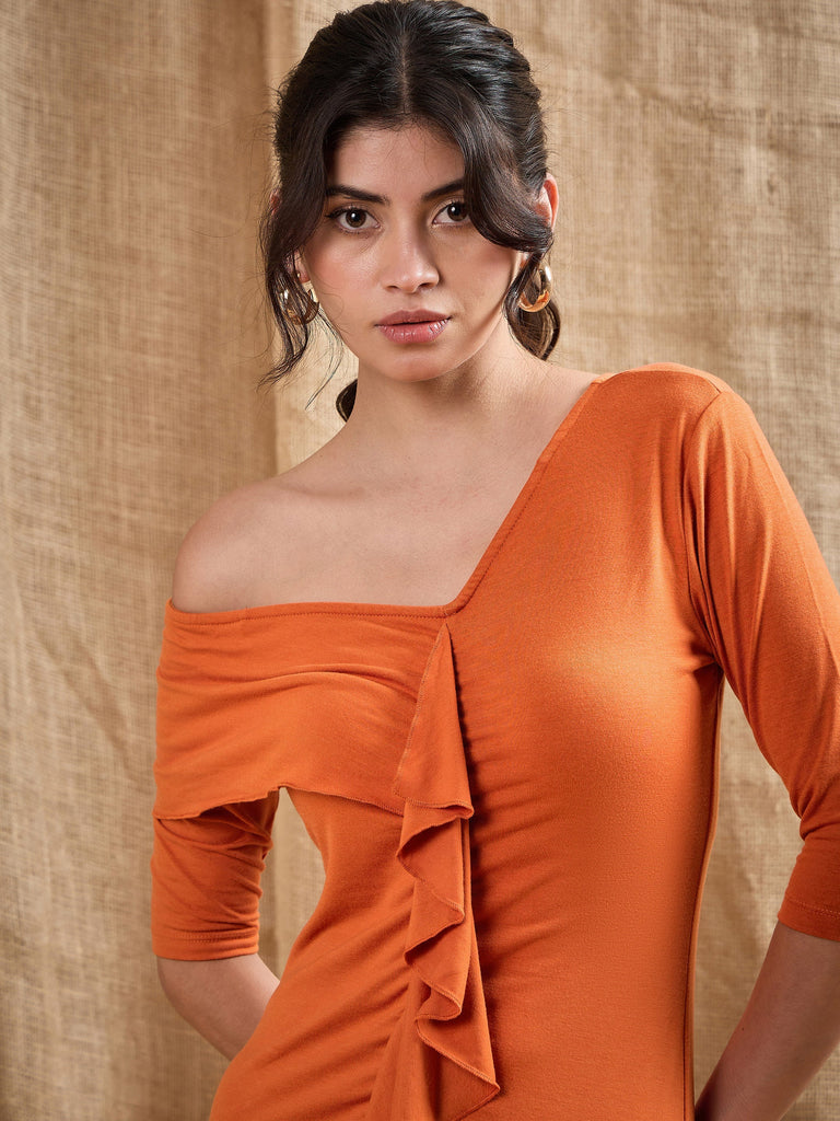 Women's Rust Cascade Dress
