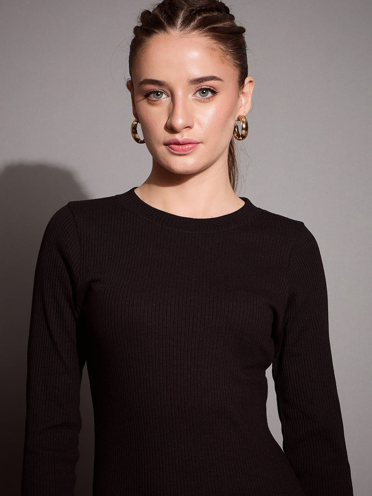 Women's Black Rib Dress