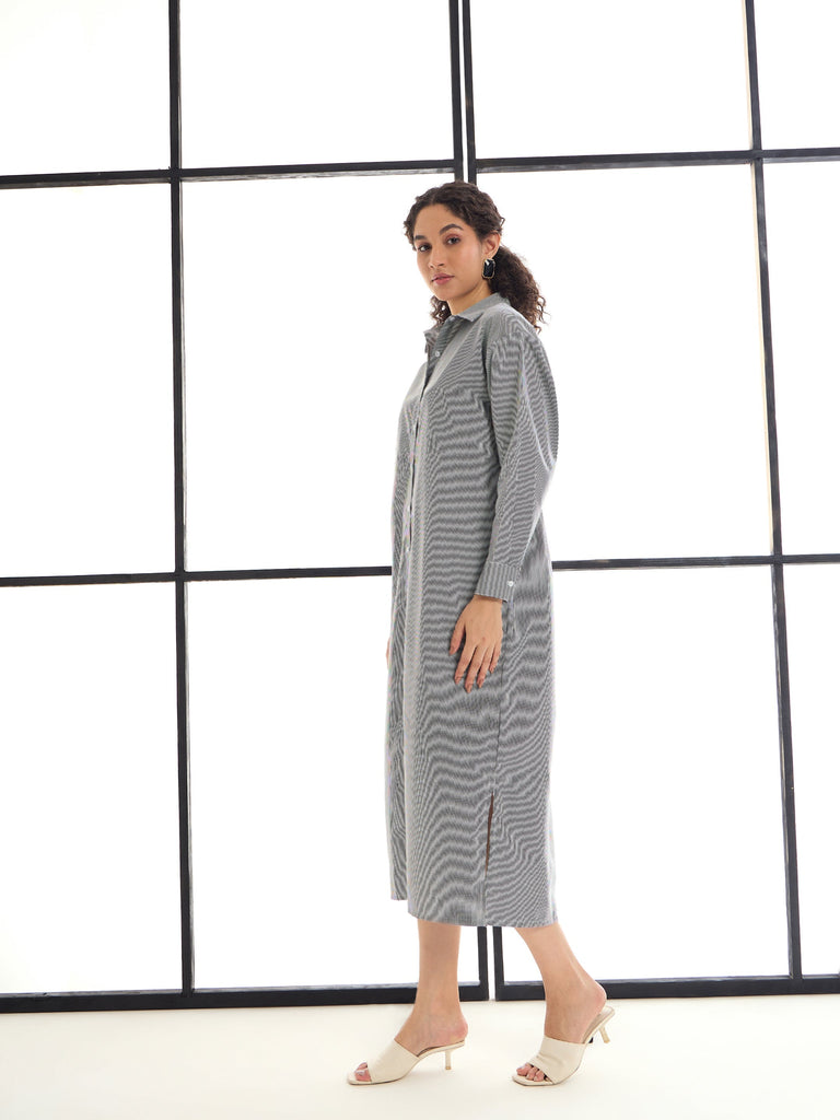 Women's Black Striped Dress