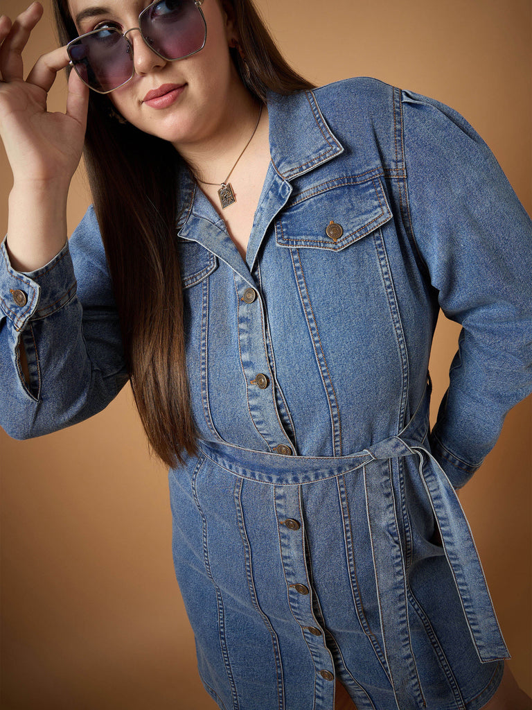 Women's Blue Denim Dress