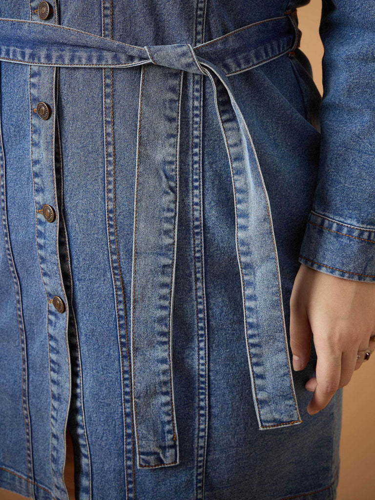 Women's Blue Denim Dress