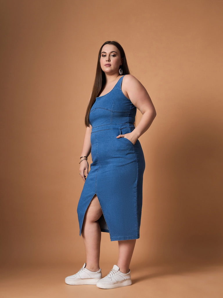 Women's Blue Denim Dress